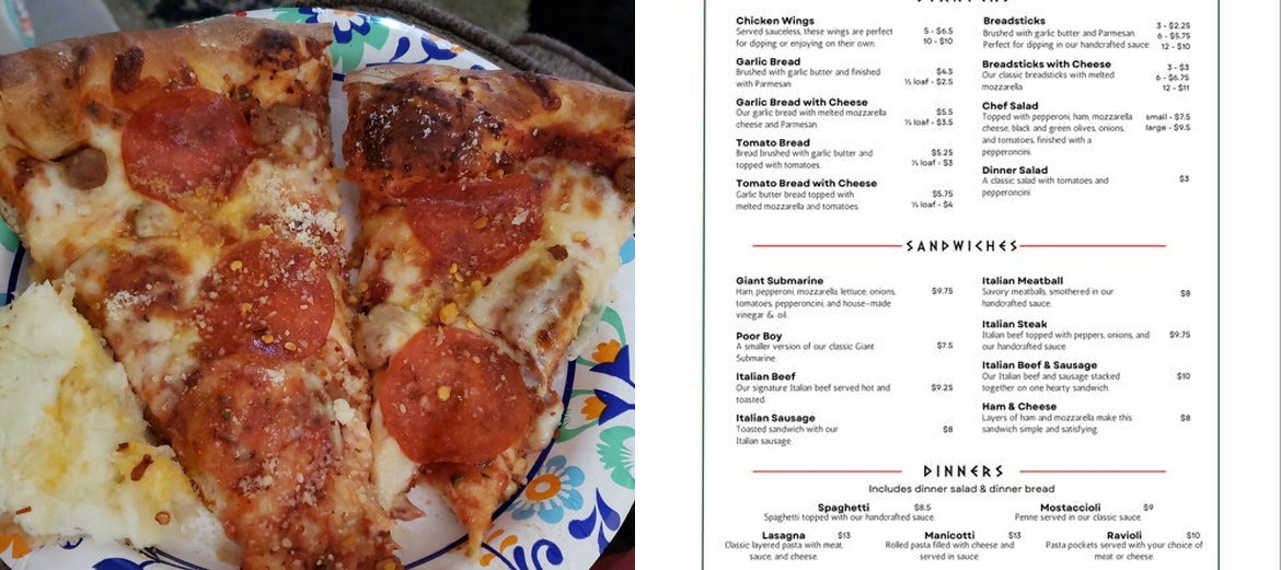 Roma Pizza - Coloma, MI Menu